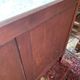 Solid wood buffet Louis XVI style with veined white marble