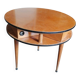 Side table, round work table in Scandinavian style, 1960.