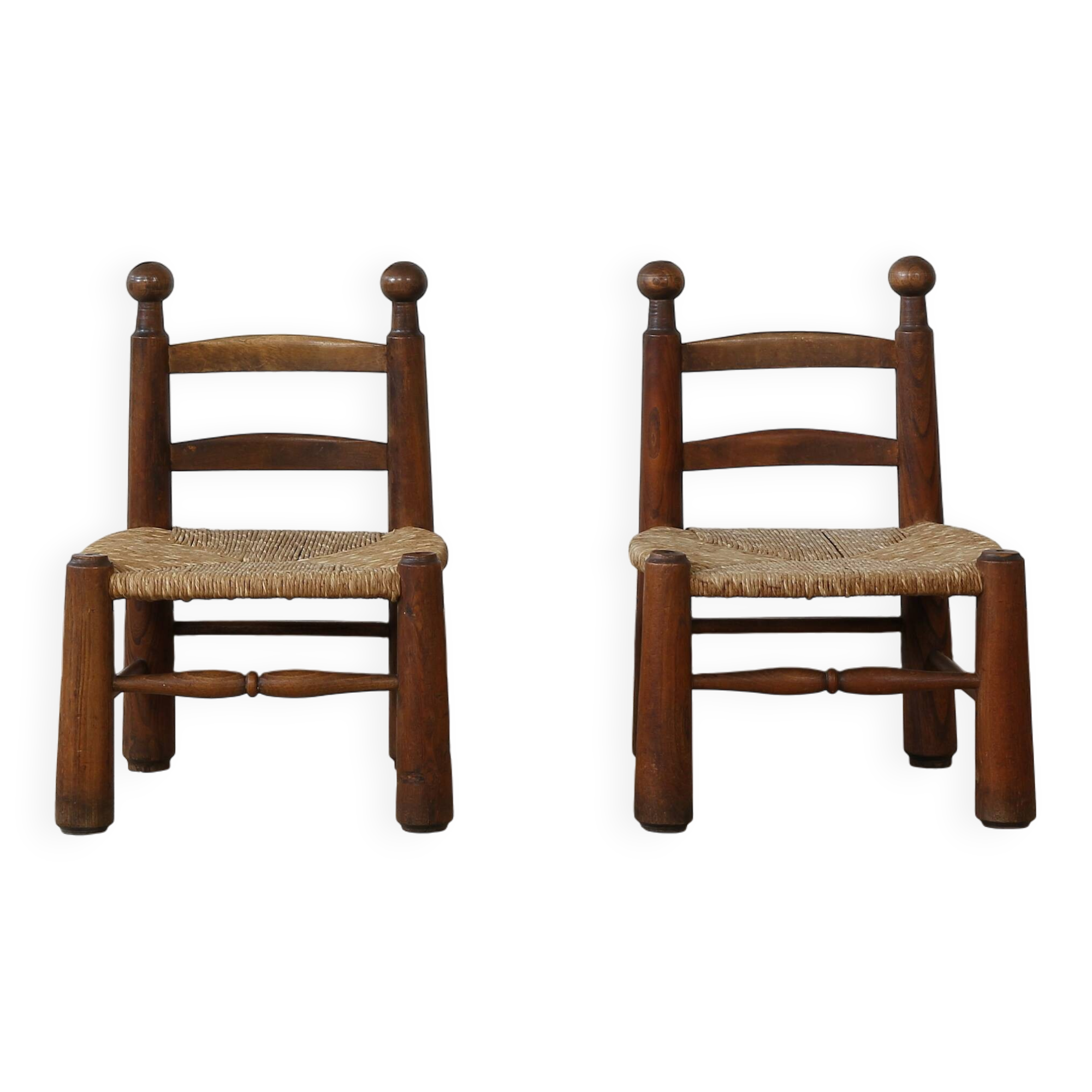 Chaise paillé  Charles Dudouyt