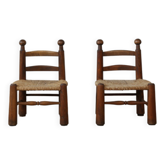 Wicker chair Charles Dudouyt