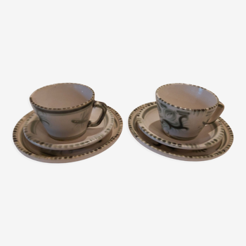 Duo cups cake plates Kéraluc Quimper