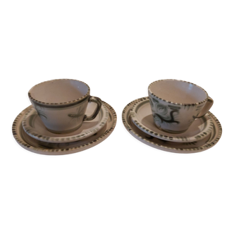 Duo tasses assiettes à gâteaux Kéraluc Quimper