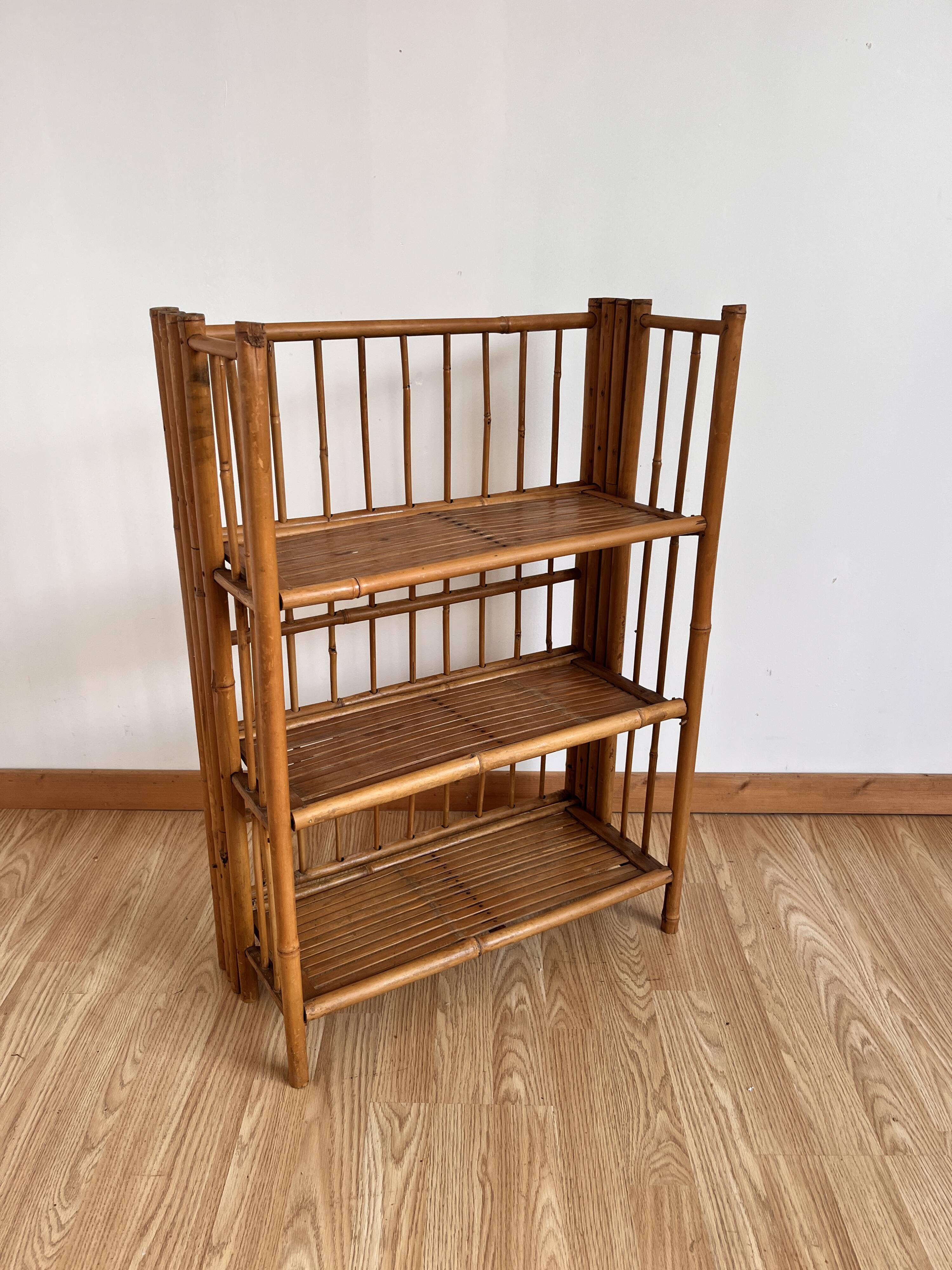 foldable bamboo shelf