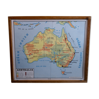 Carte scolaire rossignol recto/verso, années 50