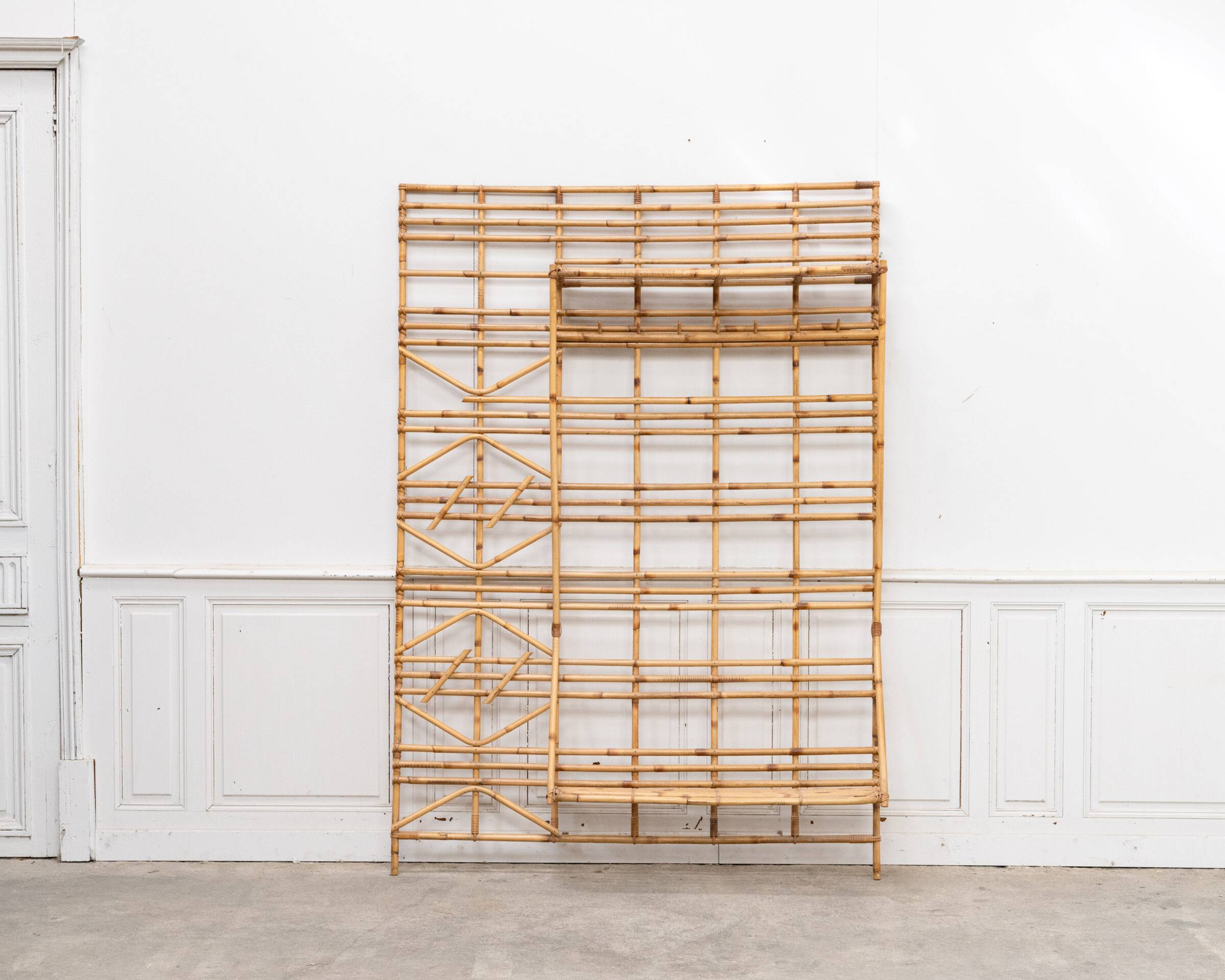 Rattan wardrobe, Italy, 1960s