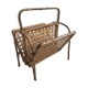 Magazine rack wicker and rattan