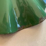 Old enamelled sheet metal bowl