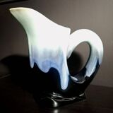 Flamed stoneware pitcher