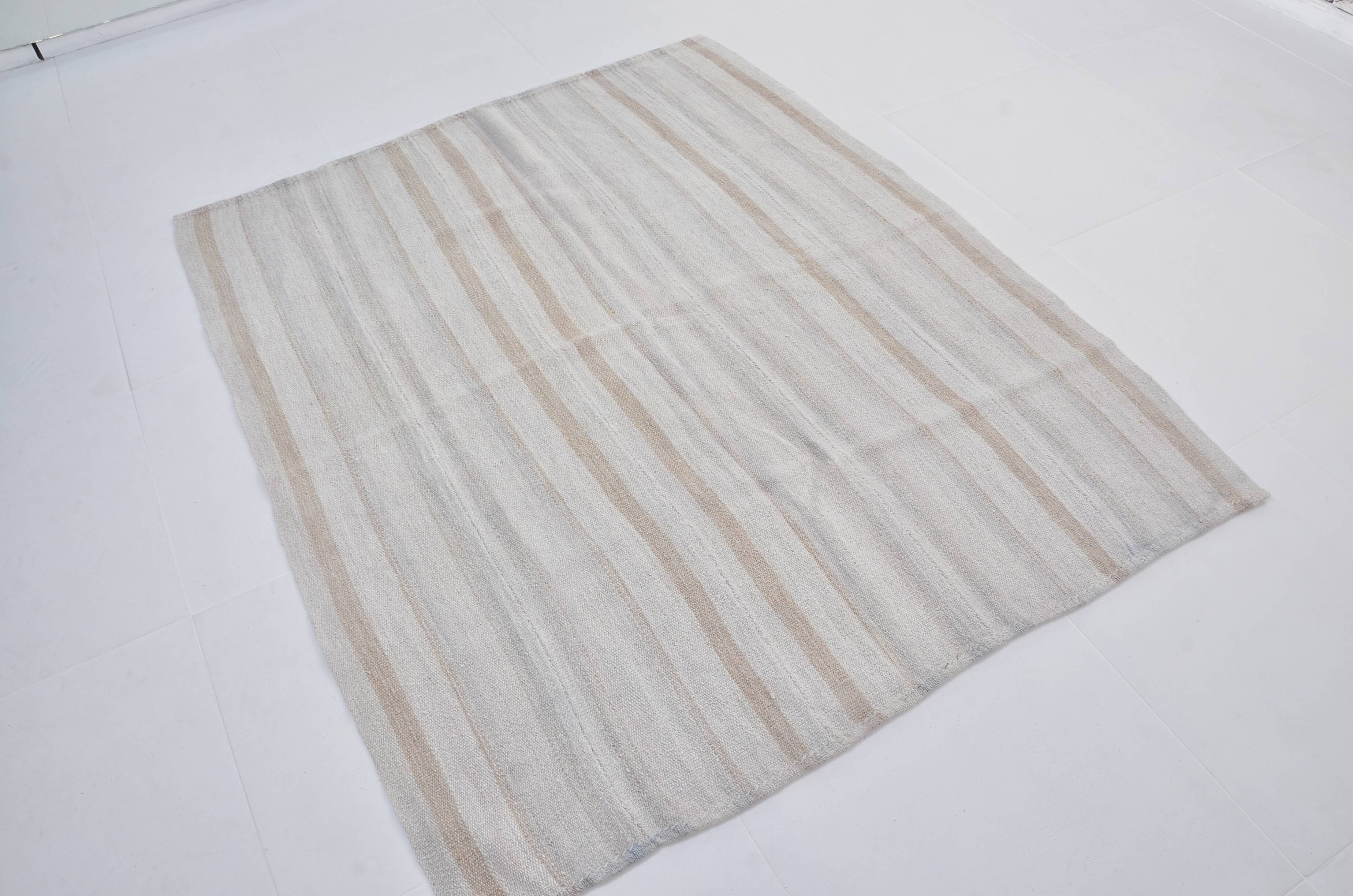 Turkish Handwoven Hemp Kilim Rug, sku 3663