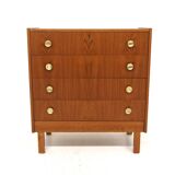 Commode scandinave en teck, Suède 1960
