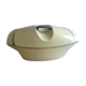 Dish casserole in yellow cast iron years 50/60 raymond loewy number 45