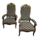 Pair of Napoleon III armchairs, Voltaire style