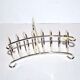 Vintage toast holder in silver metal BMF West Germany