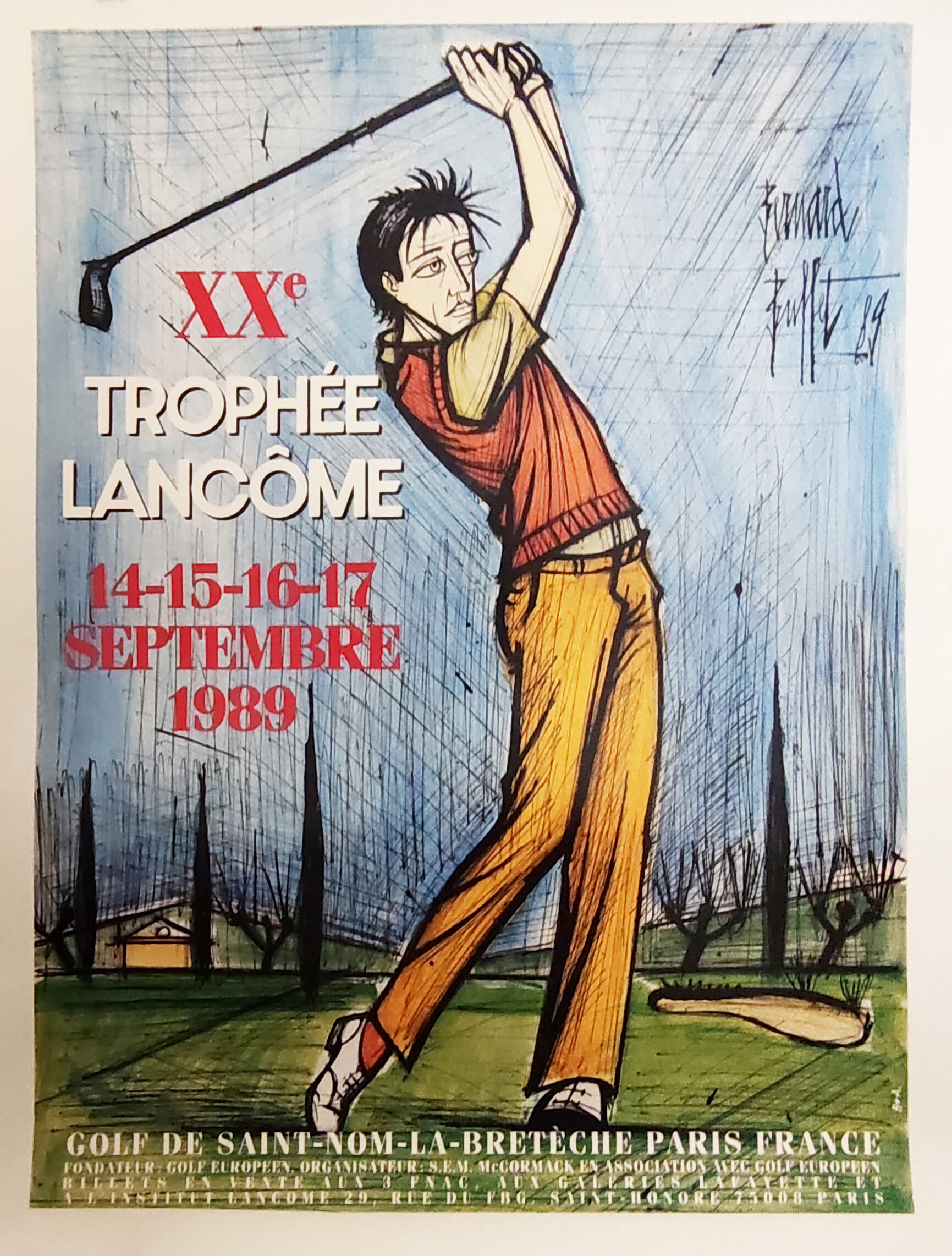 Bernard buffet the lithograph poster