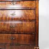 Empire chest of drawers with four drawers of mahogany, 1840s
