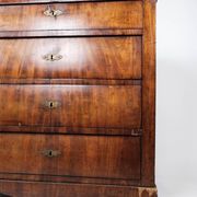 Empire chest of drawers with four drawers of mahogany, 1840s