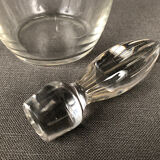 Set consisting of a decanter and a crystal broc of the same model