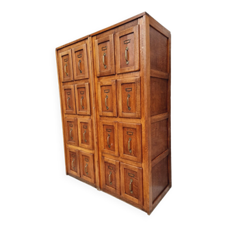 Antique drawer cabinet office cabinet Belgian 30s