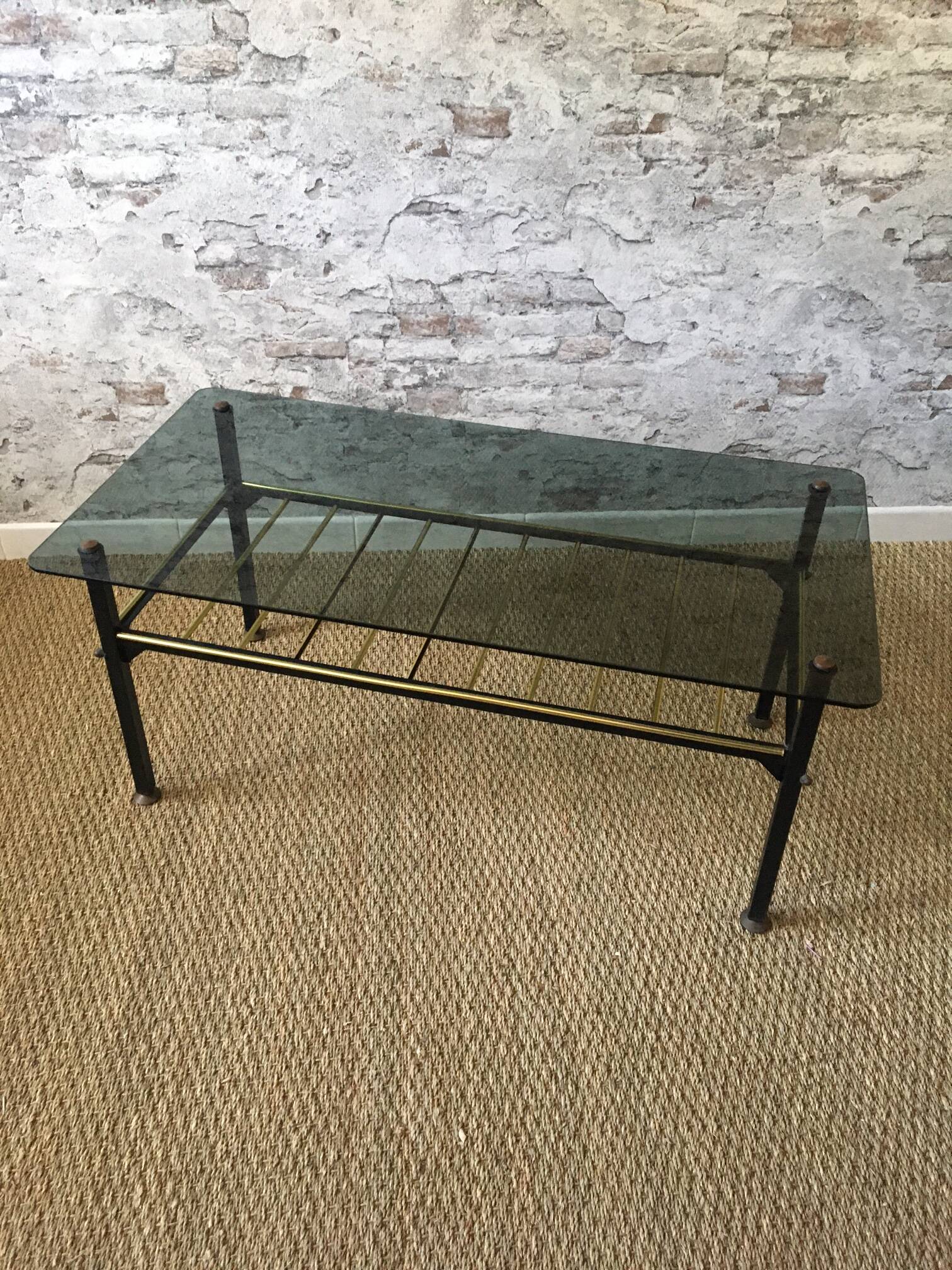 Smoked glass coffee table