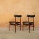 Vintage Scandinavian teak and skai chair