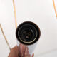Danish 15 Chromed Spots Chandelier 1960s