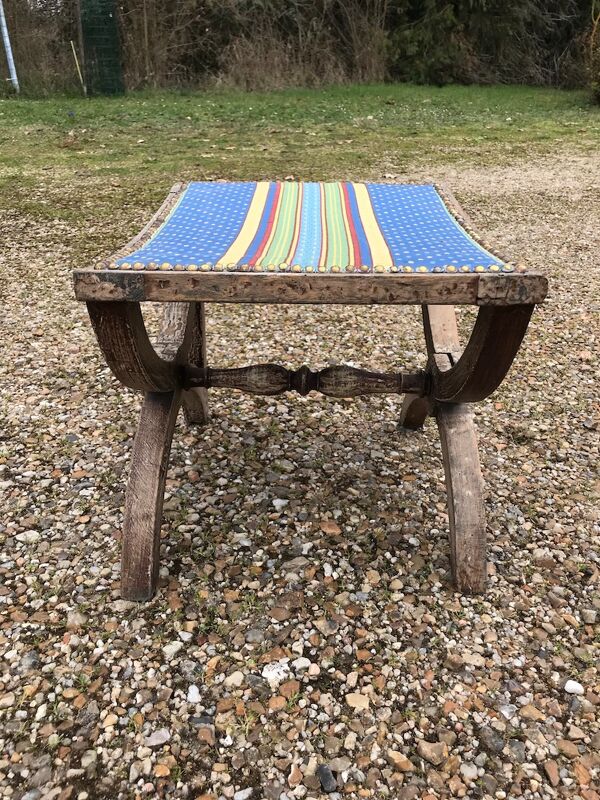 Tabouret dagobert 19e siecle