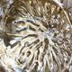 Vintage amber glass ceiling lamp