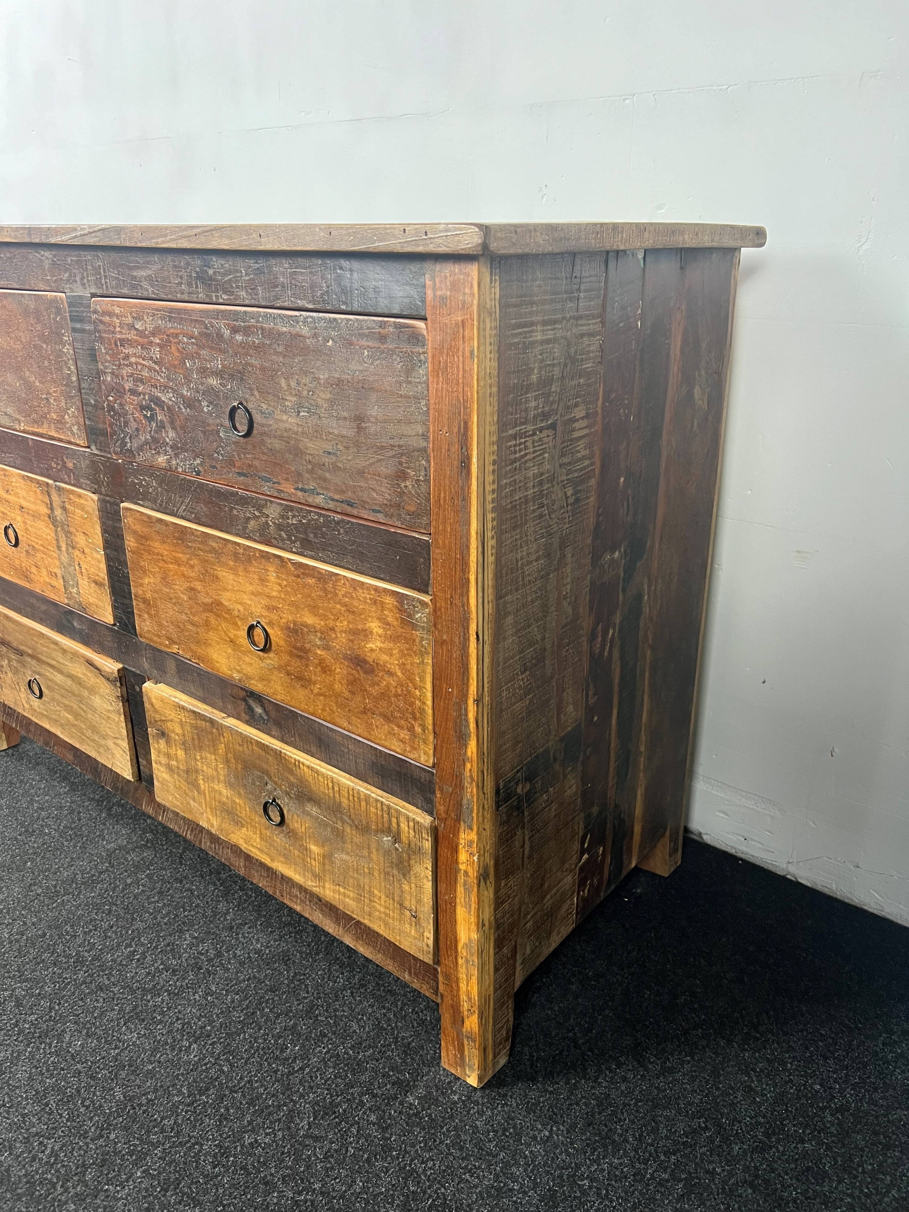 Antique wooden chest of drawers