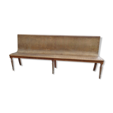 Bistro bench with backrest