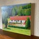 Oil painting "Little House on the Prairie" Hauts-de-France