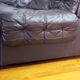Modular leather sofa