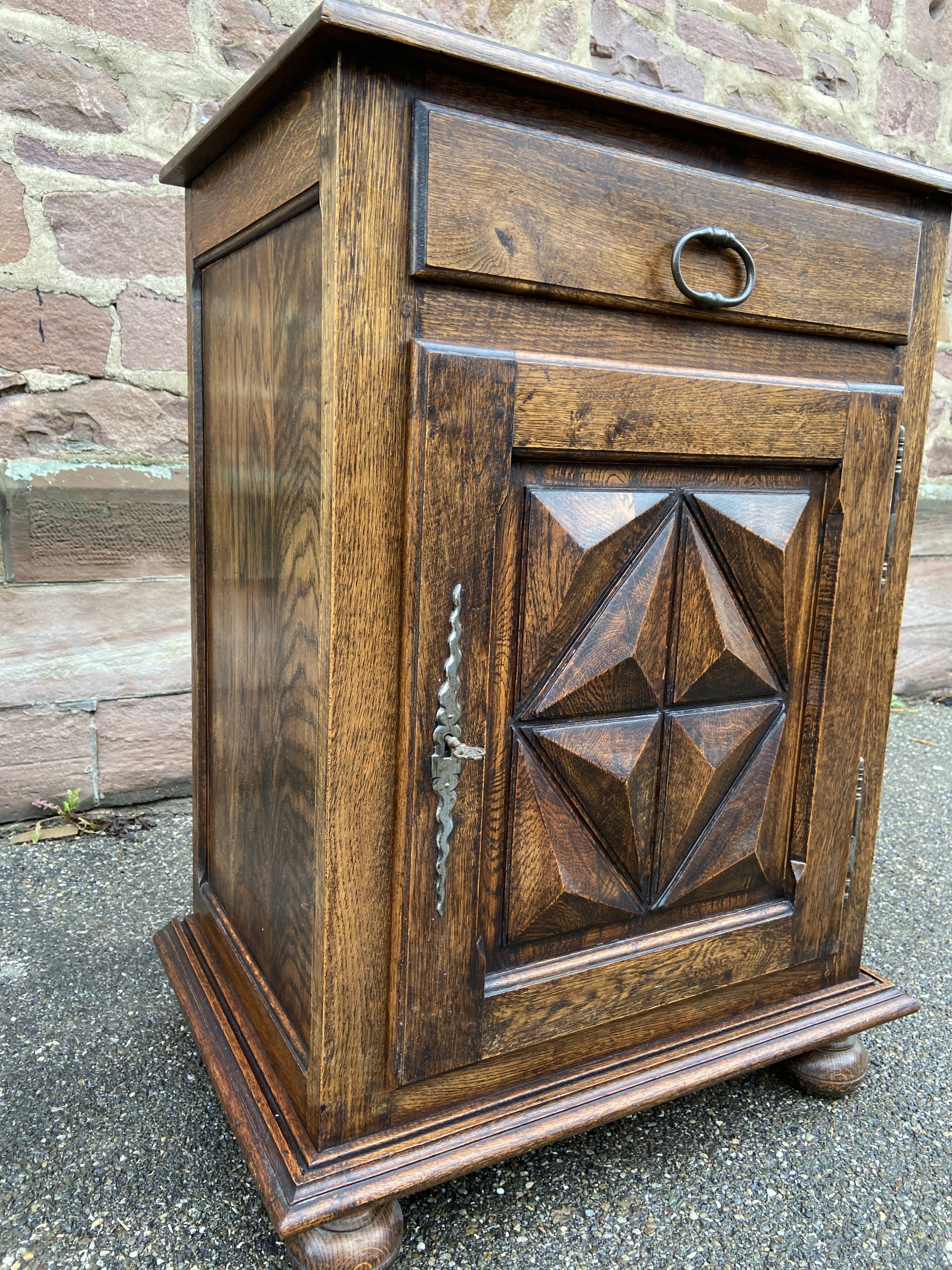 Oak furniture neo louis xiii 1950