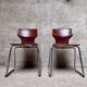 pair of vintage Flötotto chairs in pagwood 1970