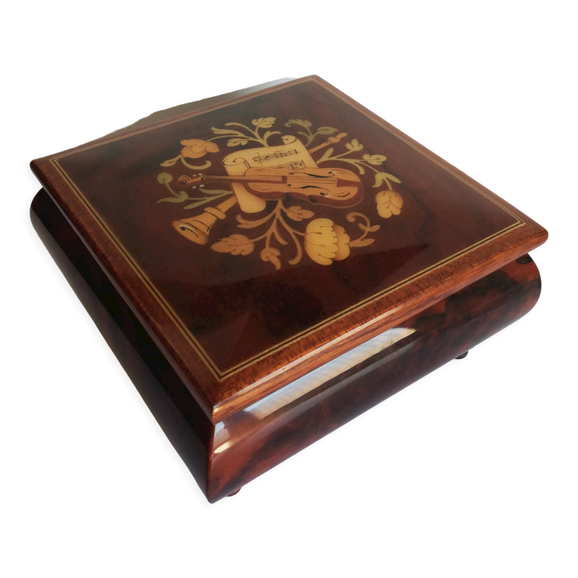 Sorrento Italy musical jewelry box