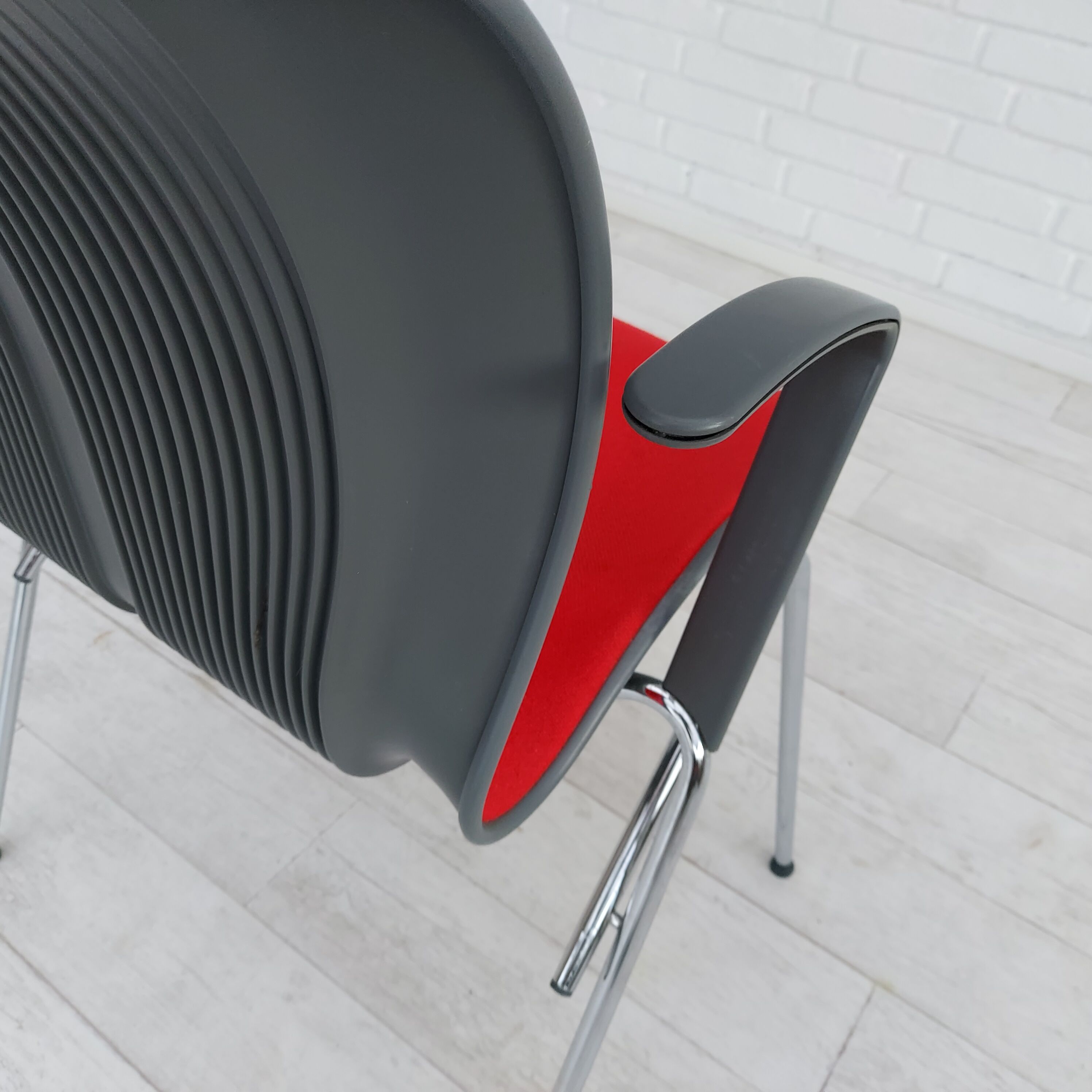 90s, Danish design by Alfred Homann, set of six "Ensemble" chairs, original condition