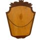 Vintage baroque wooden mirror / Retro wooden wall mirror