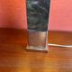 Vintage table lamp – marble and chrome metal base