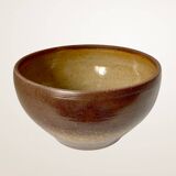 XL brown stoneware salad bowl