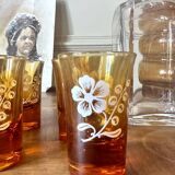 Set of six antique liqueur glasses