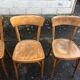 Lot of 4 vintage bistro chairs