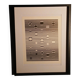 Tableau Vintage Art Optique - Victor Vasarely - Cadre 50x40cm
