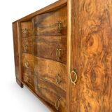 Italian Art deco walnut sideboard
