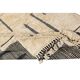Handmade Moroccan style Tulu Rug Made of Natural Un-Dyed Wool, Beige Color Modern Hand Knotted Carpet with Fringe