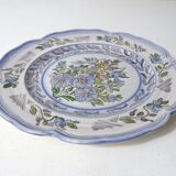 Assiette plate signée Taillandier Rochefort en Terre