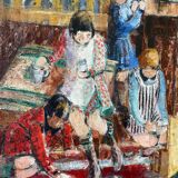 Group of children playing signed Barbulee