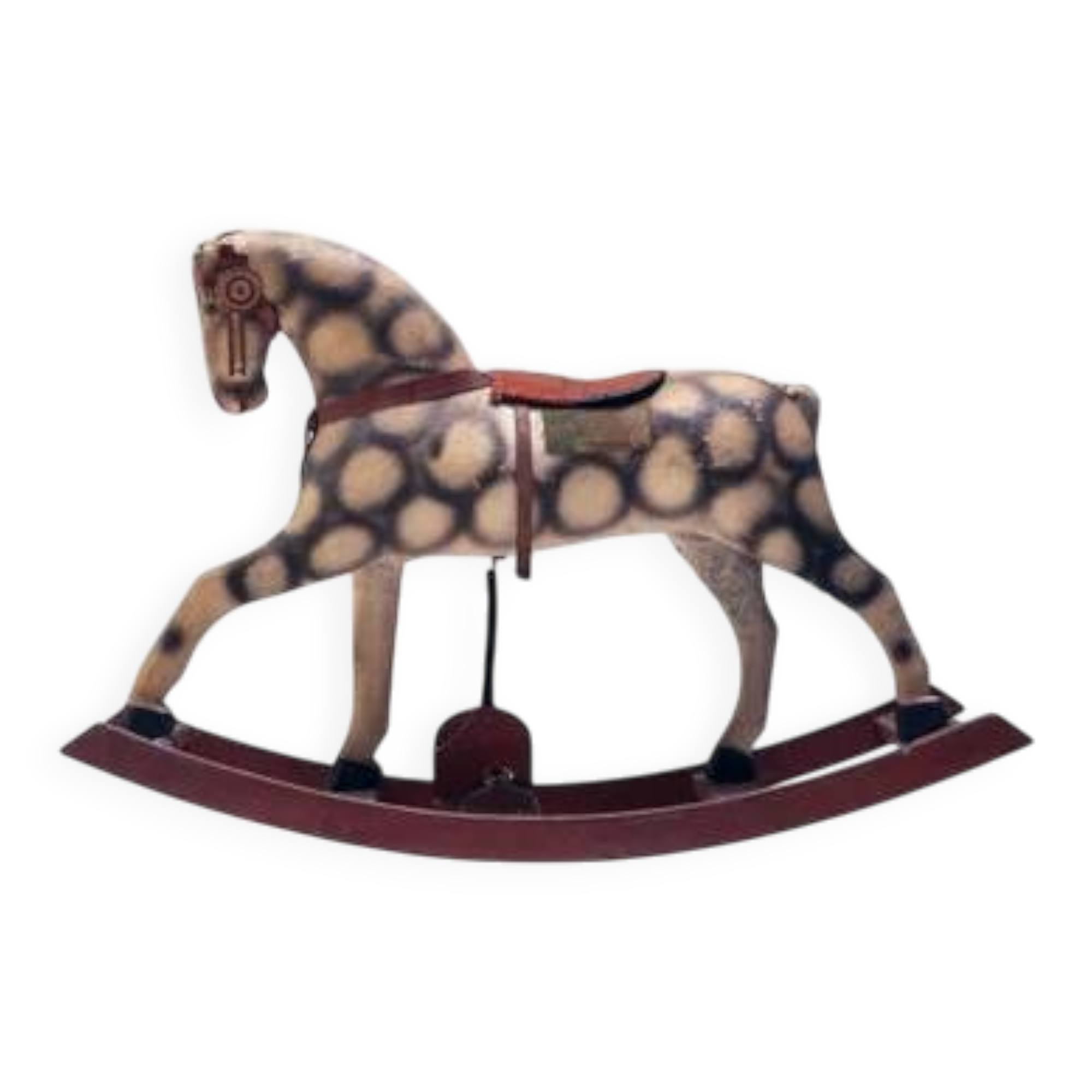 Antique rocking horse, Czechoslovakia, 1940s