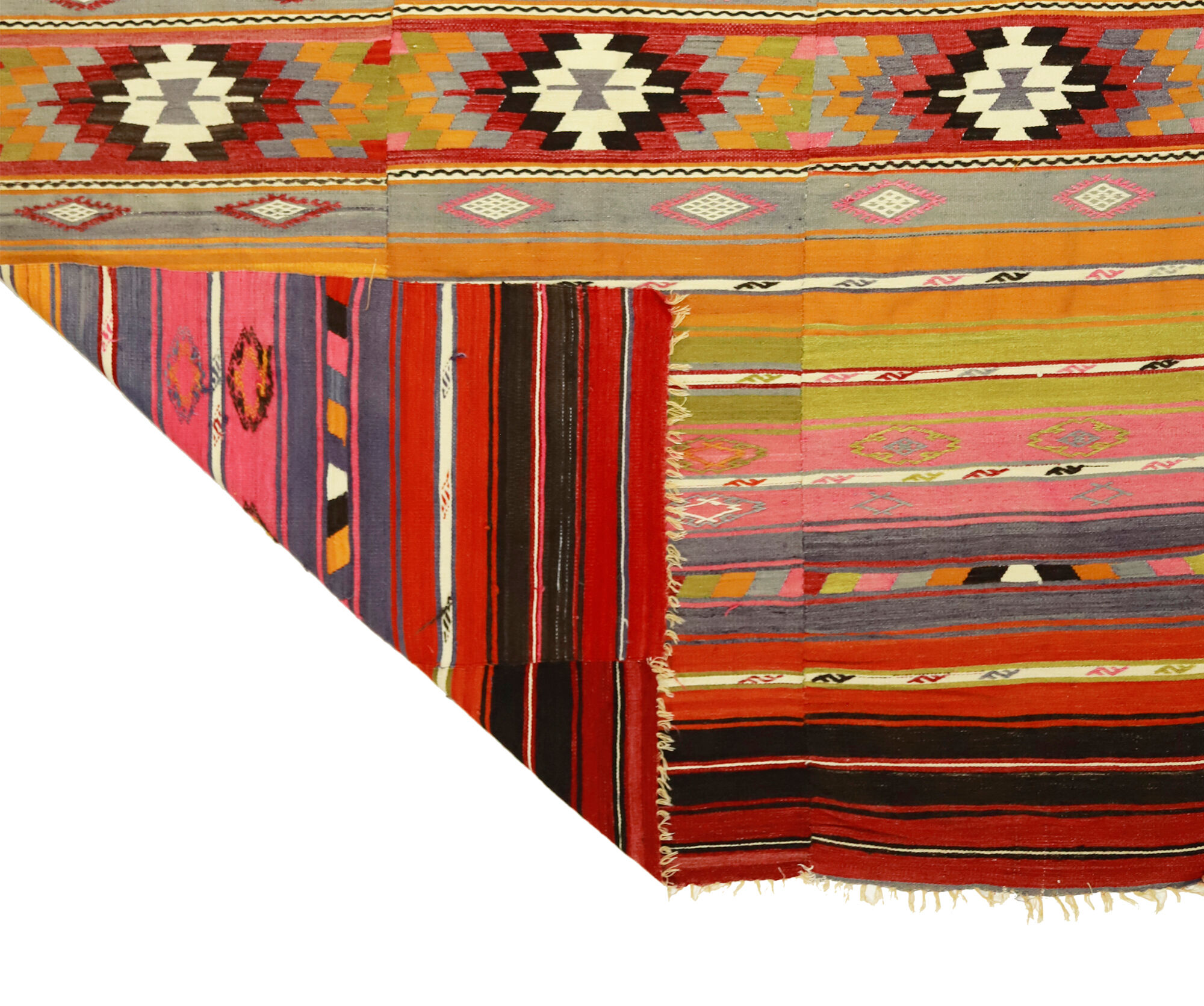 Tapis kilim artisanal anatolien 245 cm x 173 cm