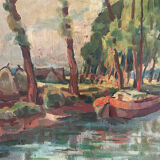 Landscape signed by a Belgian painter