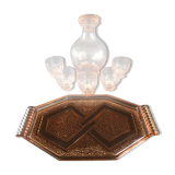 Glass liquor service year 50