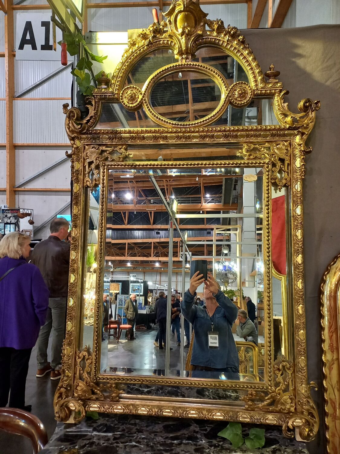 Mirror period XIX patecloses 1m60 x 1m